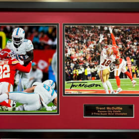 SIGNED Trent McDuffie Plaque item