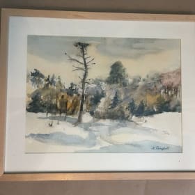 Osprey's Nest Original Ink and Watercolour Painting item