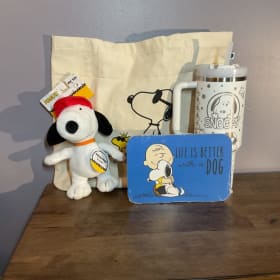 99. Snoopy Themed Gift Basket item