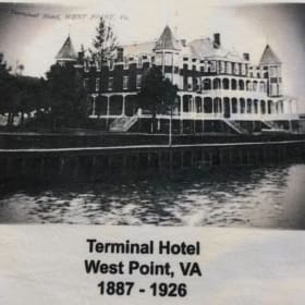 Terminal Hotel Tea Towel item