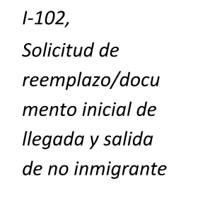 Application for Replacement/Initial Arrival-Departure  Doc. item