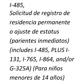 Application to Register Permanent Residence (Child Under 14) item