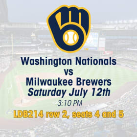 14- Brewers Tickets item