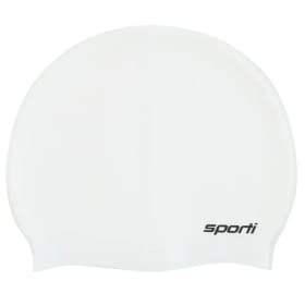 White silicone swim cap item