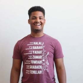 7 Hebrew Words for Praise - Shirt item