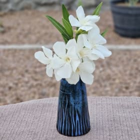 Blue ceramic vase item