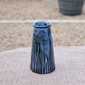 Blue ceramic vase item