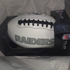 Raiders - Signed Football by Jackson Powers-Johnson $1500 item