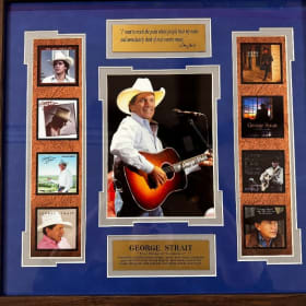 George Strait Framed Memorabilia item