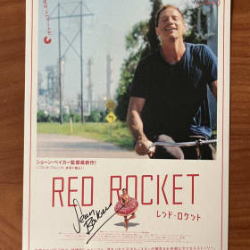 RED ROCKET JAPANESE MINI POSTER SIGNED BY SEAN BAKER 7x11 IN item