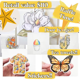 Home Malone Tea Towels, Stickers and Door Hanger item