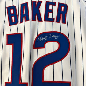 Autographed Dusty Baker Jersey item