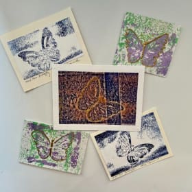 Custom Butterfly Art Greeting Cards - Set 1 item