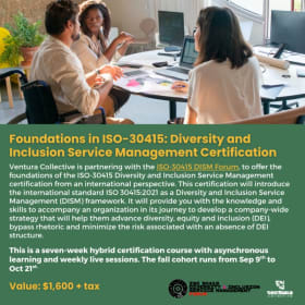 Diversity and Inclusion Service Management Certification item