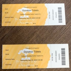2 Tickets Pittsburgh Zoo & Aquarium item