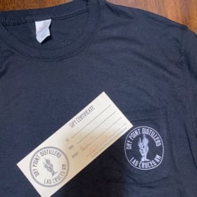 Dry Point Distillers T-shirt and $20 gift card item