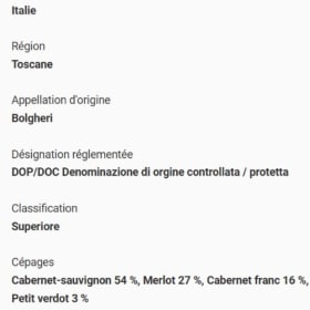 Bouteille de vin item