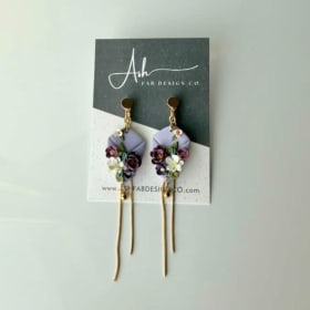 Hand Crafted Earrings - Gold Dangles item