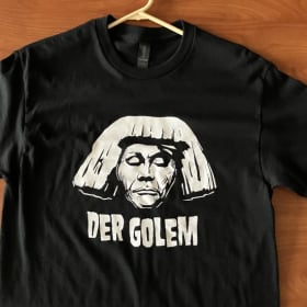 DER GOLEM T SHIRT SIZE LARGE GLOW IN DARK INK NEW item