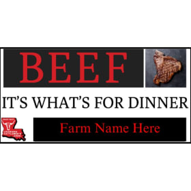 4ft x 8ft Metal Sign (Beef It's What's For Dinner) item