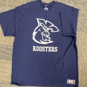 YOUTH Navy Roosters T-shirt (Size S) item