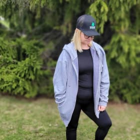 Veste à capuchon grise pâle (X-large) item