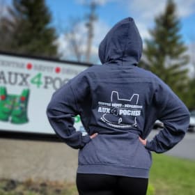 Chandail à capuchon (Hoodie) gris (Small) item