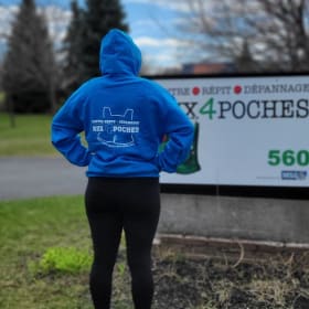 Chandail à capuchon (Hoodie) bleu (Large) item