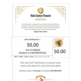 Hale Centre Theatre Gift Certificate item
