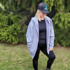 Veste à capuchon grise pâle (Medium) item