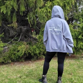 Veste à capuchon grise pâle (Medium) item