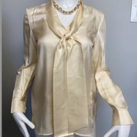 Item #18 Tory Burch: Silk Bow Blouse Size 0 item