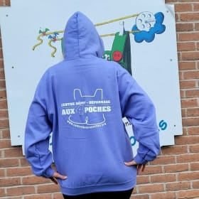 Chandail à capuchon (Hoodie) bleu lavande (Small) item