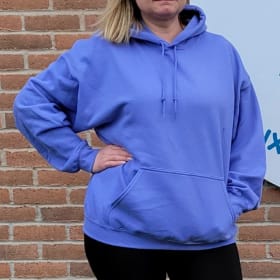 Chandail à capuchon (Hoodie) bleu lavande (2X-large) item