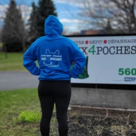 Chandail à capuchon (Hoodie) bleu (Medium) item