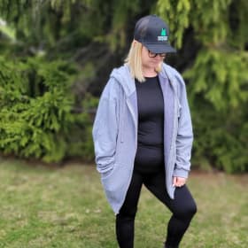 Veste à capuchon grise pâle (4X-large) item