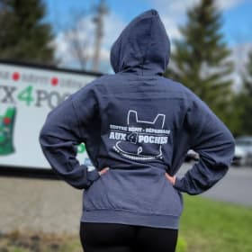 Chandail à capuchon (Hoodie) gris (Medium) item