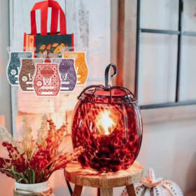 Scentsy Tiger's Eye Warmer with 5 Fall Scents item