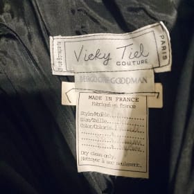 14. Vintage Couture Black Dress item