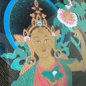 Framed Chamma Thanka Painting item