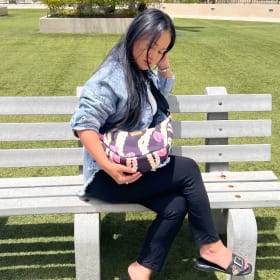 53. Anthurium Pikake Crescent Crossbody. item