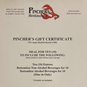 Pincher's Tailgate for 10 item