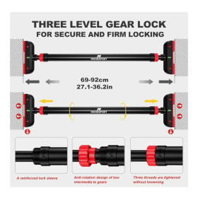 RHINOSPORT Door Pull Up Bar Doorway Strength Training Chin U item