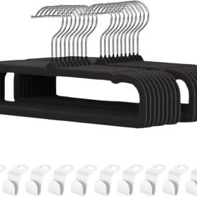 Pant Hangers, Velvet Hangers with Short Neck Non-Slip, 35cm( item