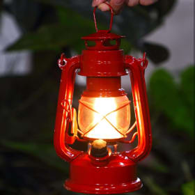 Hortsun Vintage LED Hurricane Lantern Metal Decorative Hangi item