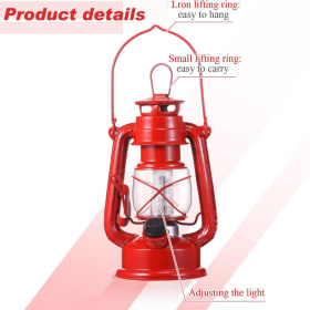 Hortsun Vintage LED Hurricane Lantern Metal Decorative Hangi item