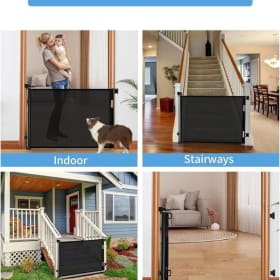 Veraste Retractable Baby Gate, Mesh Baby Gate item
