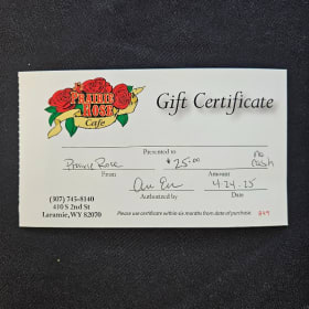 Prairie Rose Gift Certificate item