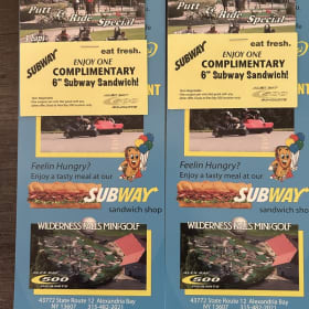 Basket # 14  Alex Bay 500 Go-karts (2) ride, mini golf & sub item