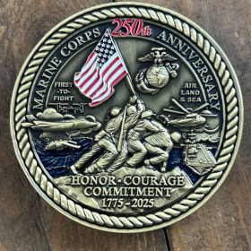Limited Edition 250th USMC Anniversary Coin item